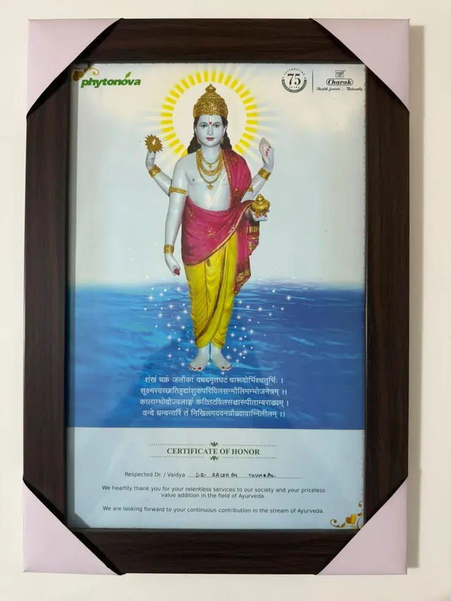Certificate of Honor — Charak Pharma Pvt. Ltd. (Phytonova)