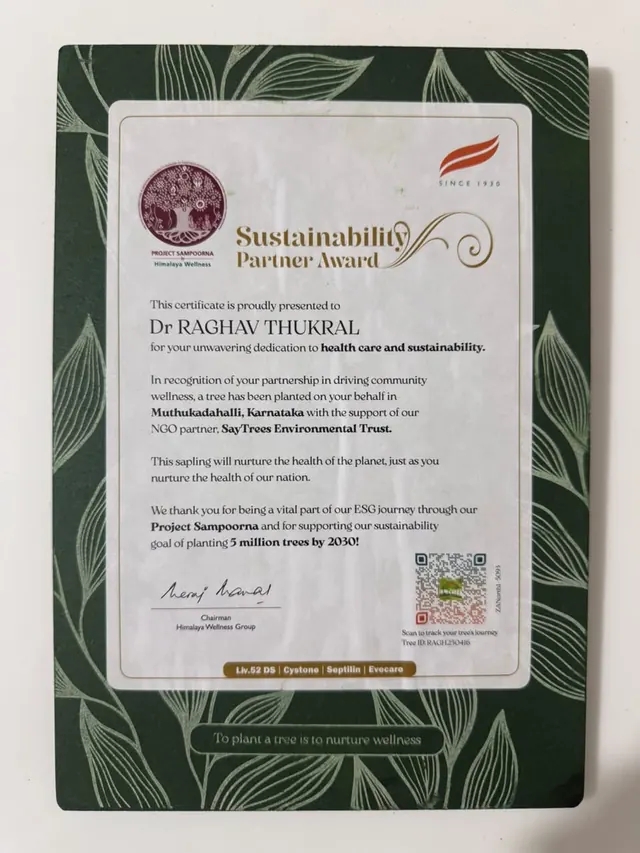 Sustainability Partner Award — Himalaya Wellness (Project Sampoorna)