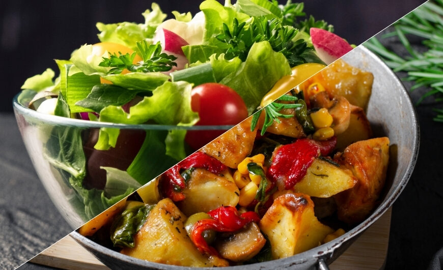 Cooked Food vs. Uncooked Food